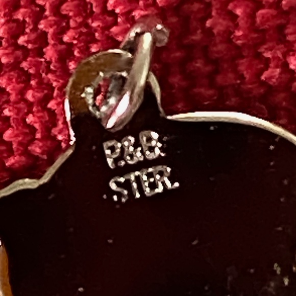 VTG I Paye & Baker I Sterling Silver I Girl Silhouette Profile Small Flat Charm - Picture 5 of 15